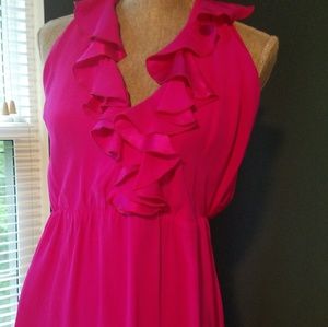 Amanda Uprichard Silk Halter dress